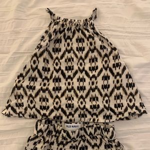 Baby girl short and top set